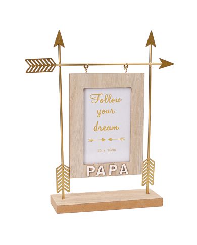 Cadre flèche or papa 27X7H32CM ref 93231 Cadre flèche or papa 27X7H32CM ref 93231