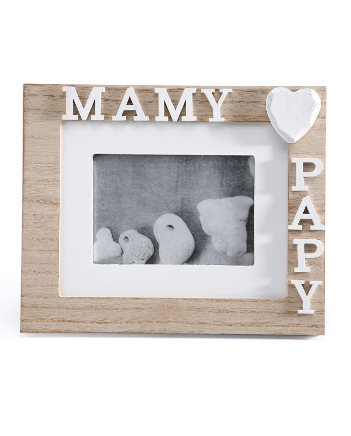 Cadre Mamy Papy naturel 22 H18CM ref 92914