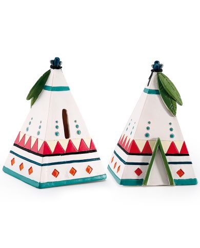 Tirelire Tipi 7.5X5.5XH12CM ref 93318 Tirelire Tipi 7.5X5.5XH12CM ref 93318