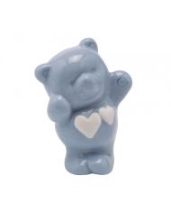 Ourson debout dÃ©co bleu 6CM ref 93181