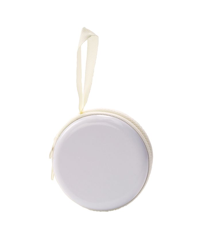 Porte monnaie blanc zip ref 19577