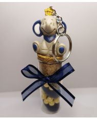 eprouvette porte cle Bao et Wapi garni de dragées