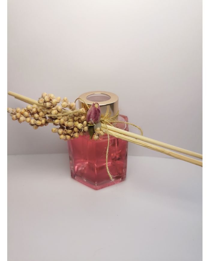 pot senteur rose gold decor fleur jutte et batons pot senteur rose gold decor fleur jutte et batons