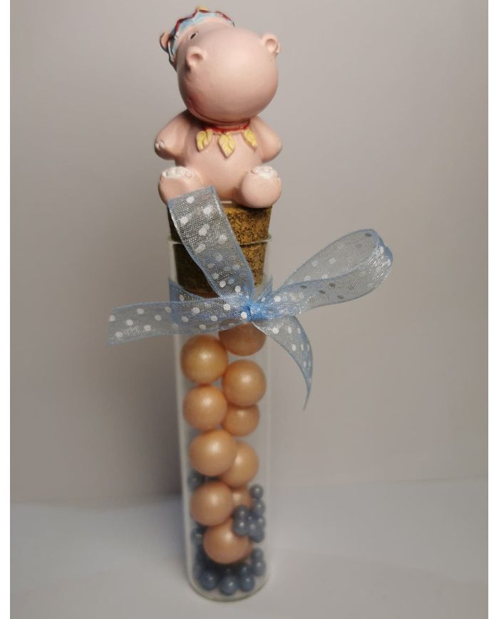 nouveaux animaux savane au choix sur eprouvette garnie de dragées