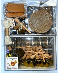 25 minis pots à miel,25 batons en bois