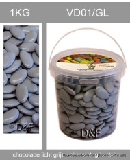 dragées chocolat 1 kg gris clair