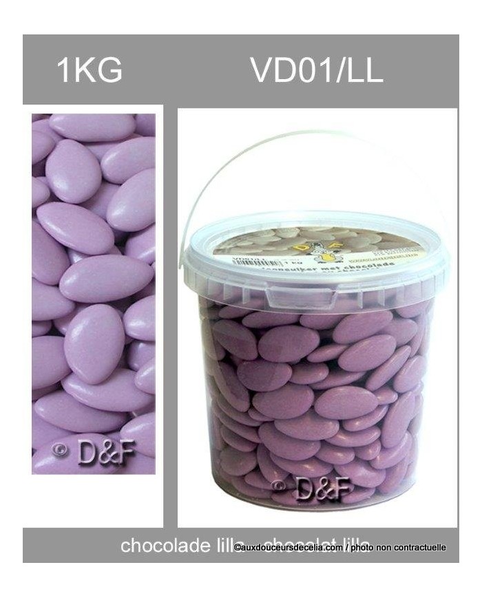 dragées chocolat 1 kg lila. dragées chocolat 1 kg lila.