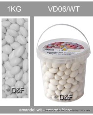 dragées blanc  1 kg amandes