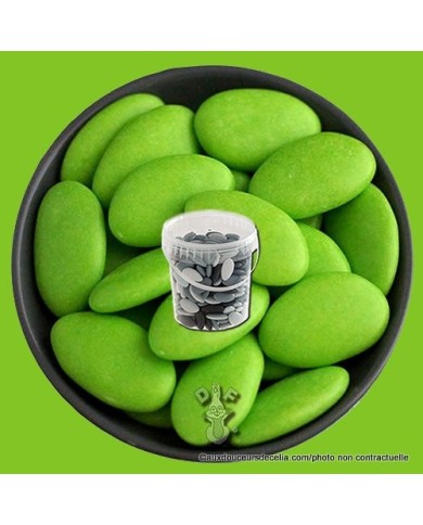 Dragées chocolat vert anis 450g Dragées chocolat vert anis 450g