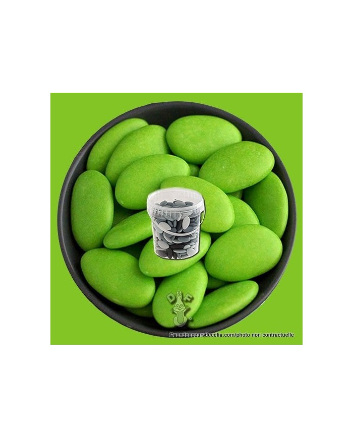 Dragées chocolat vert anis 450g